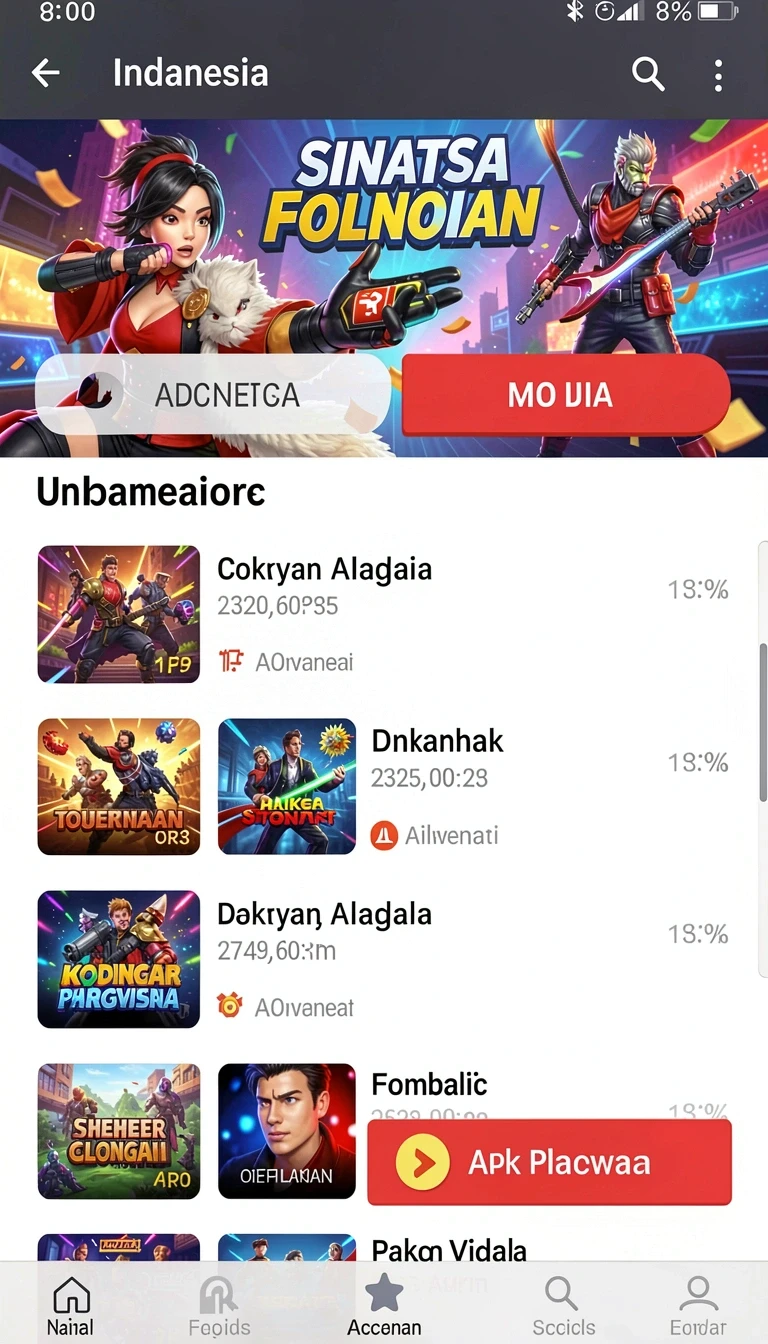 mustang77: Aplikasi Game Online Indonesia Modern screenshot 1